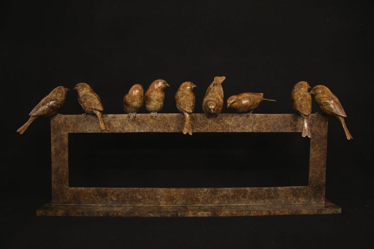 Nine Sparrows - Free Standing by Adam Binder - £16,500