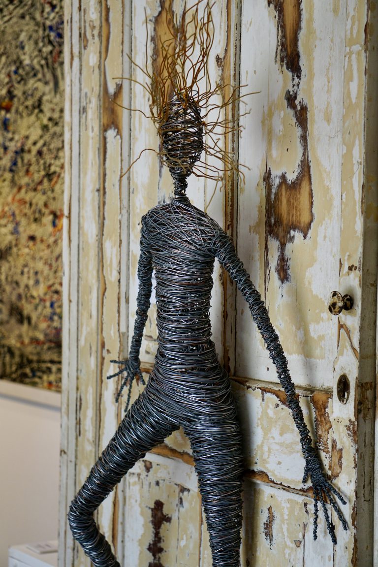 Wall Mounted Wire Figure by Rachel Ducker - £2,400