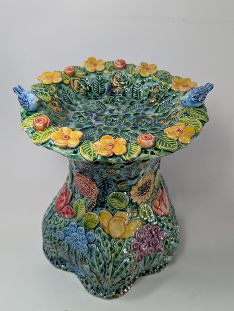 Love Birds Bird Bath by Renee Kilburn  -  £1,650