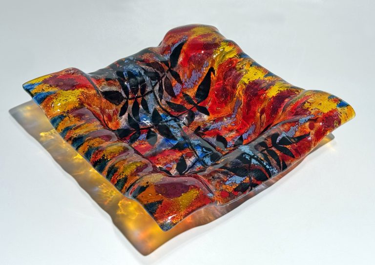 Leaf Tapestry Cushion Bowl by Teresa Chlapowski  -  £195
